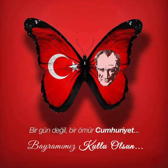 Gazi Mustafa Kemal Atatürk'ün önderliğinde yazılan kurtuluş destanının gururunu, heyecanını ve bu destanın varış noktası olan Cumhuriyetimizin ilanının 101. yıldönümünü büyük bir coşkuyla kutluyoruz.