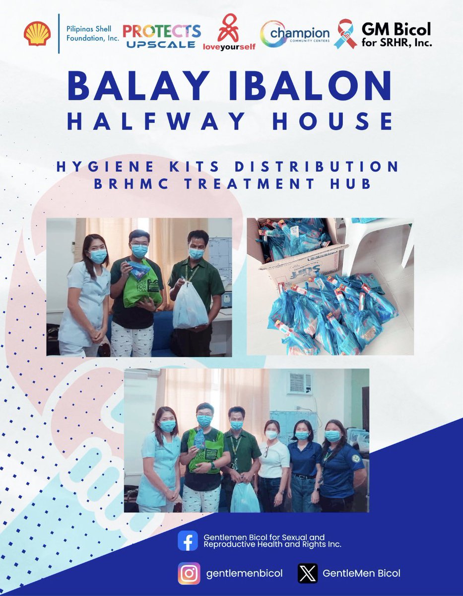 chadhayag's tweet photo. Turn over of the first wave of hygiene kits. With the help of BRHMC Treatment Hub in Legazpi City, we were able to distribute the first wave of hygiene kits to our brothers and sisters living with HIV. https://t.co/GTH3TeAnEA