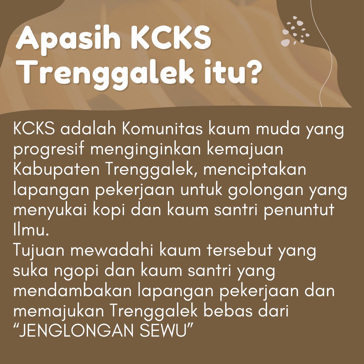 Kcks_Trenggalek's tweet photo. ayok warga Nggalek baik yang ada di perantauan untuk bergabung/Follow akun KCKS agar bisa berkembang #trenggalek #TrenggalekSejahtera
#PoliticsToday #POLITIK #PolitikIndonesia #indonesia #Perkenalan #IndonesiaEmas2045 #viral2024 #viral https://t.co/91nnkLSTiY