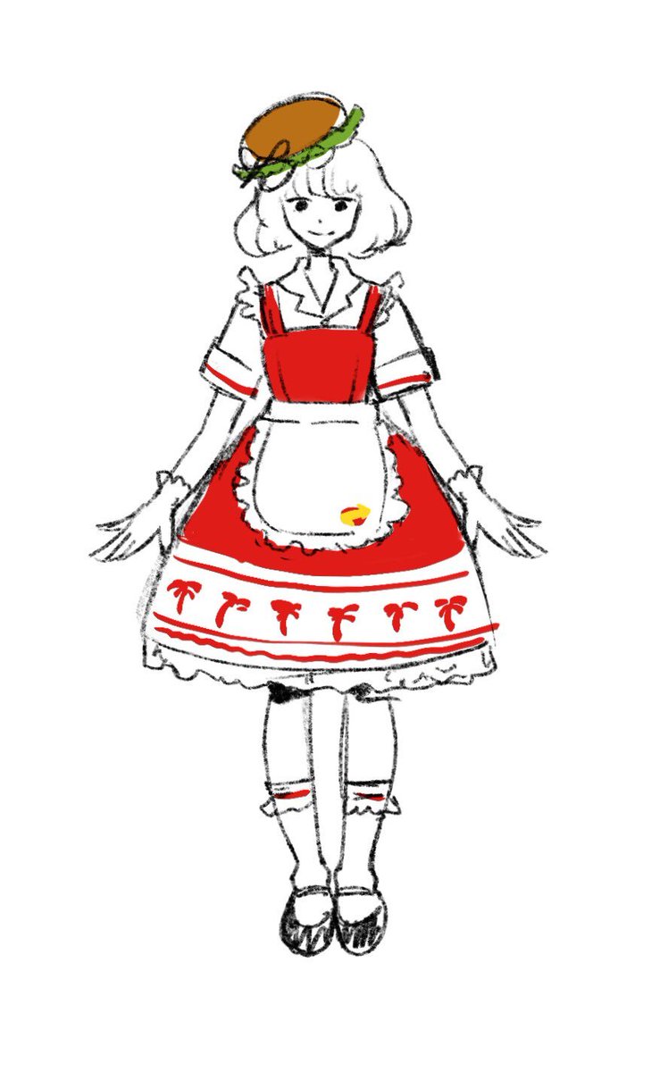 _dollgirls's tweet photo. so about those VERY rough burger kimono and in n out lolita sketches i posted awhile ago... the most unhinged conclusion to this saga would be making acrylic standees but that might be a step too far LOL https://t.co/6yRrssqGKT
