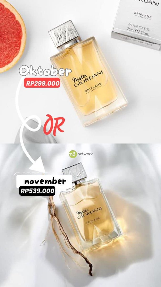yellatmtamba's tweet image. Jangan lewatkan promo diskon hanya dibulan OKTOBER yaaa, november harganya sudah naik
 📈📈📈 #oriflame #parfum #onlineshop #belanjaoriflamediyella
