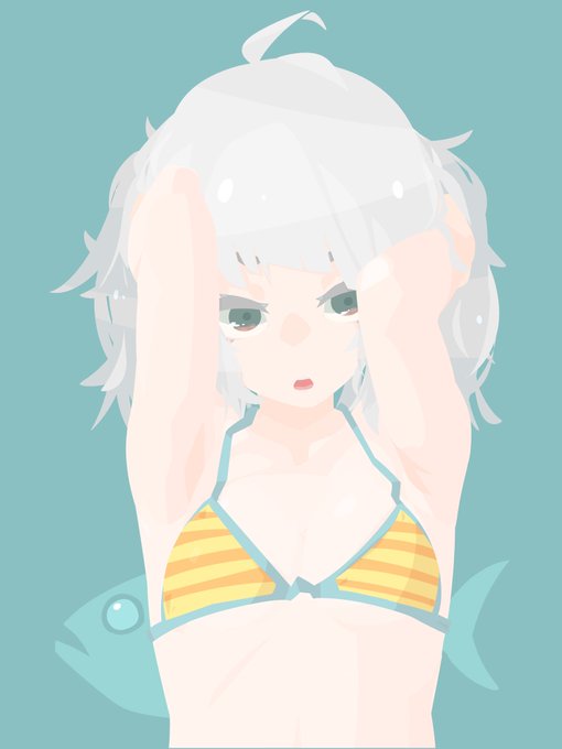 時期ハズレ水着でんこズ
#駅メモファンアート 