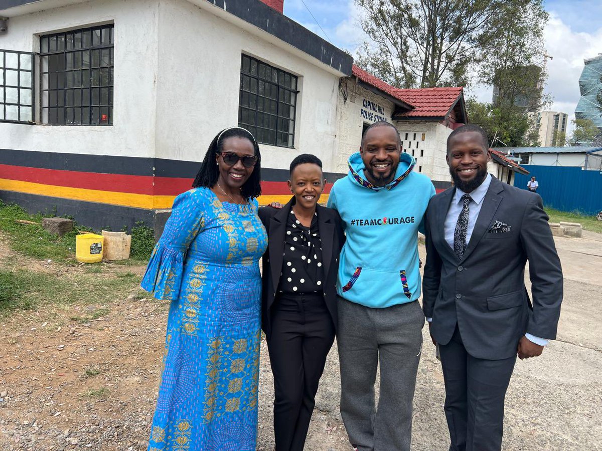 Finally <a href="/bonifacemwangi/">The People’s President</a> is a free man. Thank you all and to the legal team led by <a href="/NjanjaMaina/">Njanja Maina</a> <a href="/eyanm/">Ian Mutiso</a> <a href="/MarthaKarua/">Martha Karua</a> 
The police arrested him, forced him to spend the night in the cells then they now release him without a charge. 
#FreeBonifaceMwangi