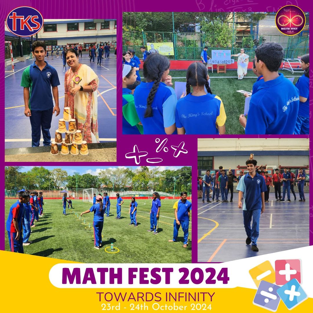 thekingschool's tweet image. The King&apos;s School celebrated Math Fest with great enthusiasm.

The 2 days-23rd &amp;amp; 24th October, were filled with fun activities, engaging games, &amp;amp; excitement celebrating the theme-Towards Infinity.
Let’s keep the math spirit alive in all of us!

#MathFest #TowardsInfinity #TKSGoa