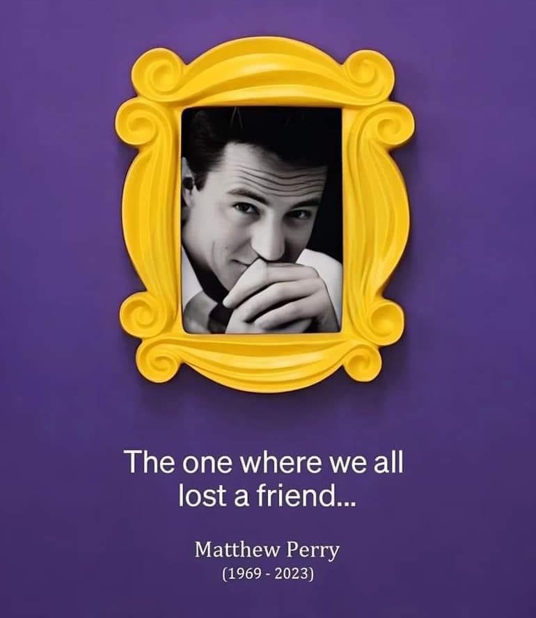 SarahDaisy_5's tweet photo. One year ago today the world lost this amazing funny human being who battled a lot. ๐
#MatthewPerry you were one of a kind and didn't deserve what happened to you.
Hope you are flying free. Much love. ๐๐ค๐๏ธ
#Friends #SleepPeacefully ๐ค https://t.co/brSPlLxE99