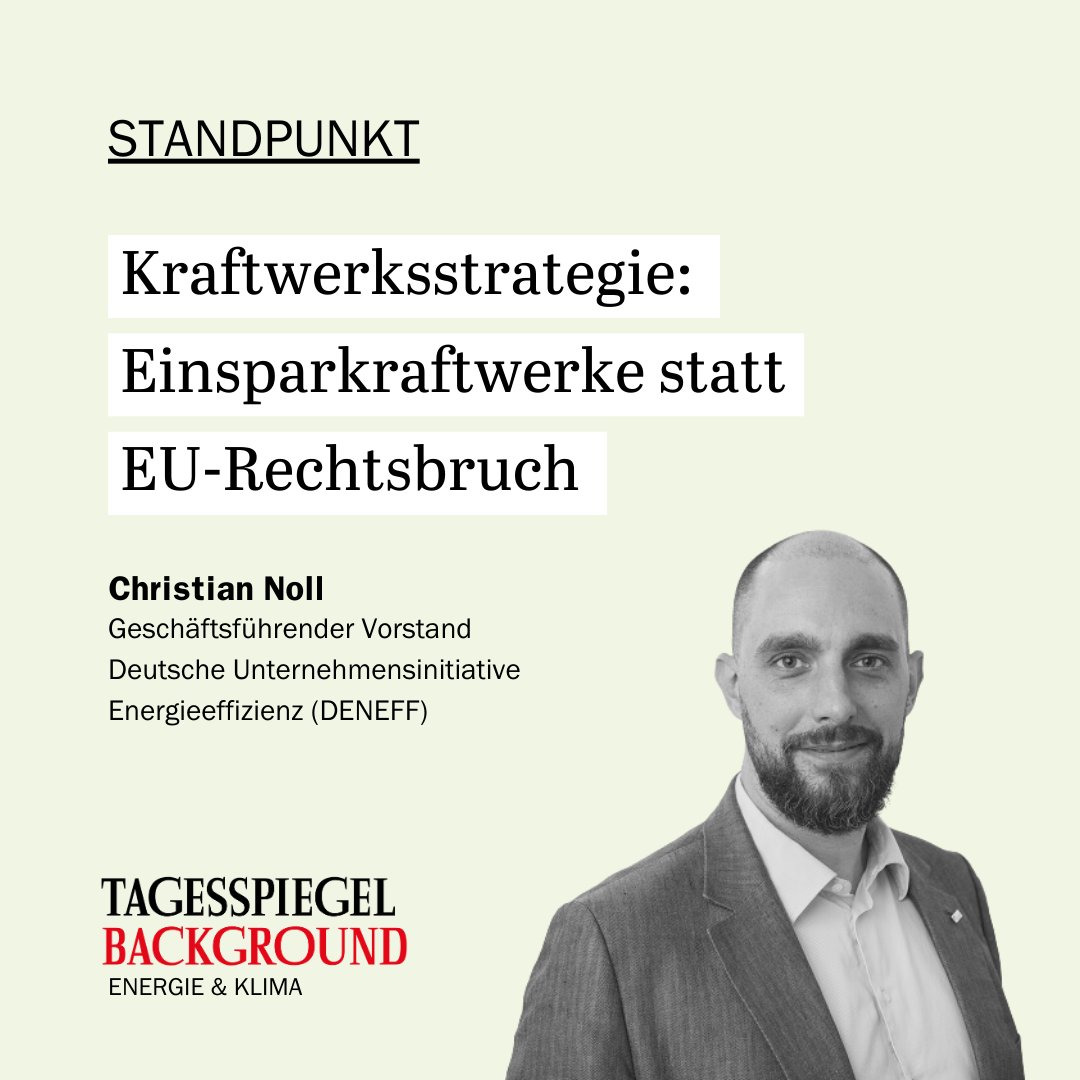 Tagesspiegel Background Energie & Klima (@tspbackgroundek) on Twitter photo Ignoriert die #Bundesregierung in der Kraftwerksstrategie den #EfficiencyFirst-Grundsatz, drohen enorme #Mehrkosten, warnt <a href="/NollEnergie/">Christian Noll</a>. Zusätzlich zu der Belastung für private Verbraucher & Industrie begehe die #Ampel-Koalition auch #EU-Rechtsbruch 👉 is.gd/XZrUuk Ignoriert die #Bundesregierung in der Kraftwerksstrategie den #EfficiencyFirst-Grundsatz, drohen enorme #Mehrkosten, warnt <a href="/NollEnergie/">Christian Noll</a>. Zusätzlich zu der Belastung für private Verbraucher & Industrie begehe die #Ampel-Koalition auch #EU-Rechtsbruch 👉 is.gd/XZrUuk