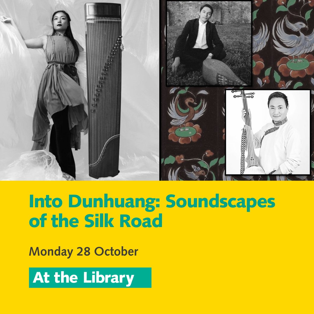 International Dunhuang Programme (@idp_uk) on Twitter photo A reminder that Shohret Nur, Ngawang Lodup, and Wu Fei will all perform at the <a href="/britishlibrary/">British Library</a> this evening! Tickets to "Into Dunhuang: Soundscapes of the Silk Roads" are still available here:
bit.ly/3Ynv1Cr
<a href="/eventsBL/">BritishLibraryEvents</a> A reminder that Shohret Nur, Ngawang Lodup, and Wu Fei will all perform at the <a href="/britishlibrary/">British Library</a> this evening! Tickets to "Into Dunhuang: Soundscapes of the Silk Roads" are still available here:
bit.ly/3Ynv1Cr
<a href="/eventsBL/">BritishLibraryEvents</a>