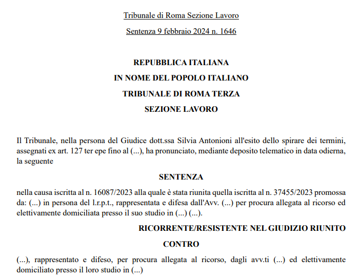 labour_lawyers's tweet photo. Trib. Roma n. 1646/2024: è legittima la previsione di una #clausola contrattuale che definisce una penale in caso di mancato rispetto del #patto di #stabilità da parte dell’#apprendista->https://t.co/6DabUHupGa https://t.co/dpQsPcodGb
