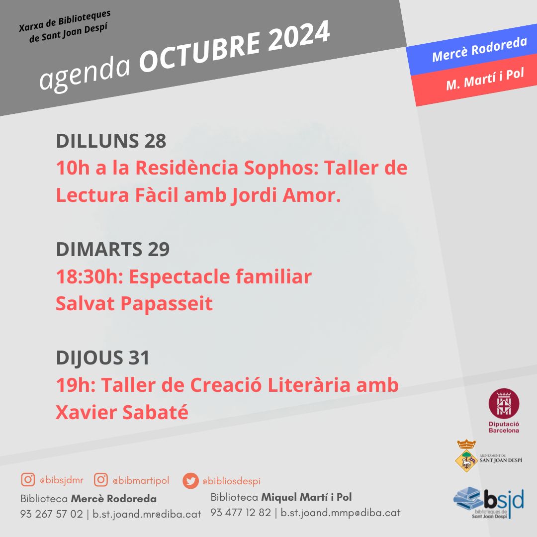 Biblioteques de Sant Joan Despí tweet media