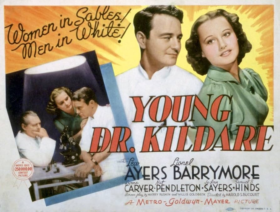 TCMComingUp's tweet photo. #ComingUpOnTCM   

YOUNG DR. KILDARE Lew Ayres, Lionel Barrymore, Lynne Carver
Dir.: Harold S. Bucquet 7:08 AM PT  

A medical school graduate must choose between a small-town practice and a big city internship  

1h 7m | Medical Drama | TV-G  

#TCM #TCMParty #MaxBrand https://t.co/54KUQiLBDG