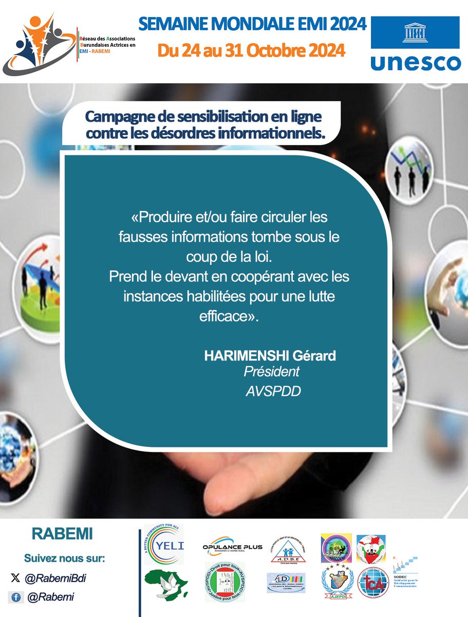 #GlobalMILWeek 2024 under the theme : ''‘The new digital frontiers of information: media and information literacy for public interest information’.
#Criticalthinking