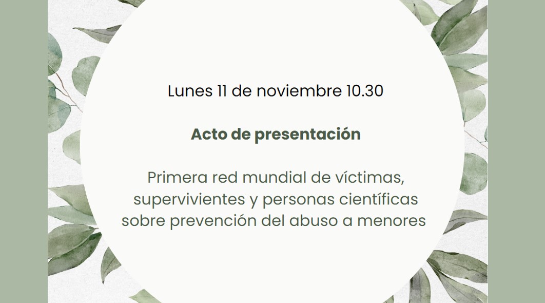 Acto de presentación de la primera red mundial de víctimas, supervivientes y científicas contra el abuso a menores. Programa y el enlace de inscripción 👇eldiariofeminista.info/2024/10/28/pri…