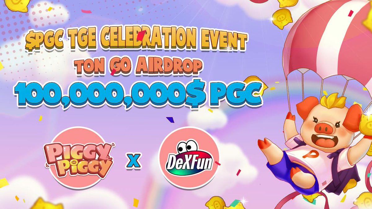 DeXFun_Official's tweet photo. 🎉 Hey #DeXFun Fam! We’re thrilled to partner with @piggypiggygame for the ultimate 100 million $PGC #airdrop!
🐷 PiggyPiggy is the first mini-game offering a 100% token airdrop, with stunning game design and an impressive 11M users! Get ready for the $PGC launch on November 12 across top #exchanges!
💰 How to qualify for the airdrop:
1️⃣ Join https://t.co/NKEP6LeLEd and complete the check-in (find the button on Piggy's homepage).
2️⃣ Play the DeXFun mini-game at https://t.co/FdiGhlFjbw, then complete the task to follow @DeXFun_Official on Twitter.
3️⃣ Airdrop snapshot on November 7.
4️⃣ Claim your $PGC in your Piggy account!
Don’t miss out on this golden opportunity for amazing rewards! 🌟
