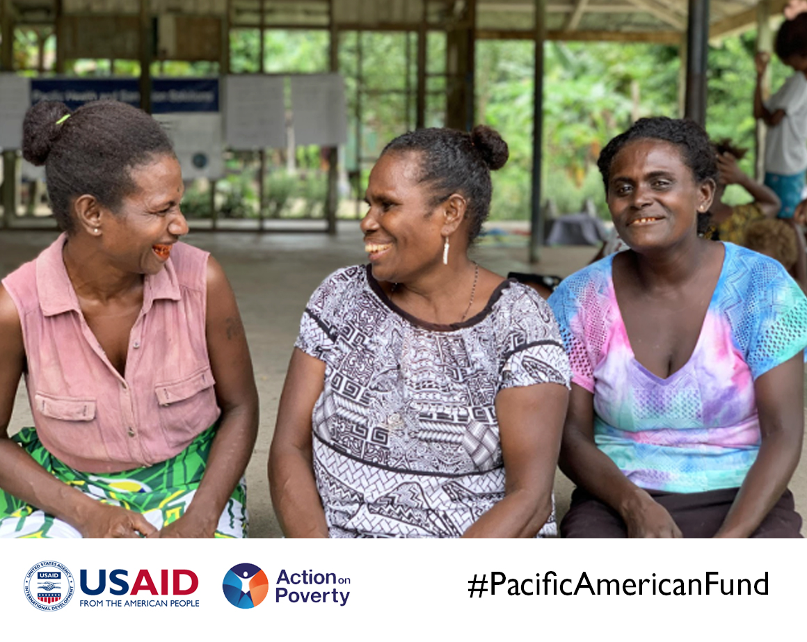 Kudos to the women of Lambi, Solomon Islands, for transforming menstrual hygiene practices! Thanks to <a href="/ActionOnPoverty/">Action on Poverty</a>'s Menstrual Hygiene Management workshop supported by #USAIDPAF, they are making small changes with big impacts to their health and hygiene!