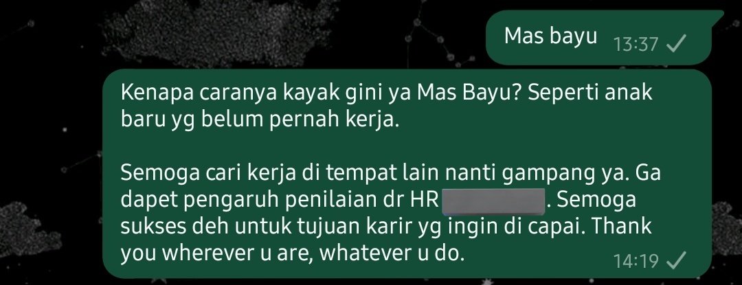 curledrays_'s tweet photo. Anjir lah, udah dikasih kesempatan kerja. Malah kabur pas hari gajian. 

Semoga ga susah deh ya lu cari kerja. https://t.co/jSI4o1tNac