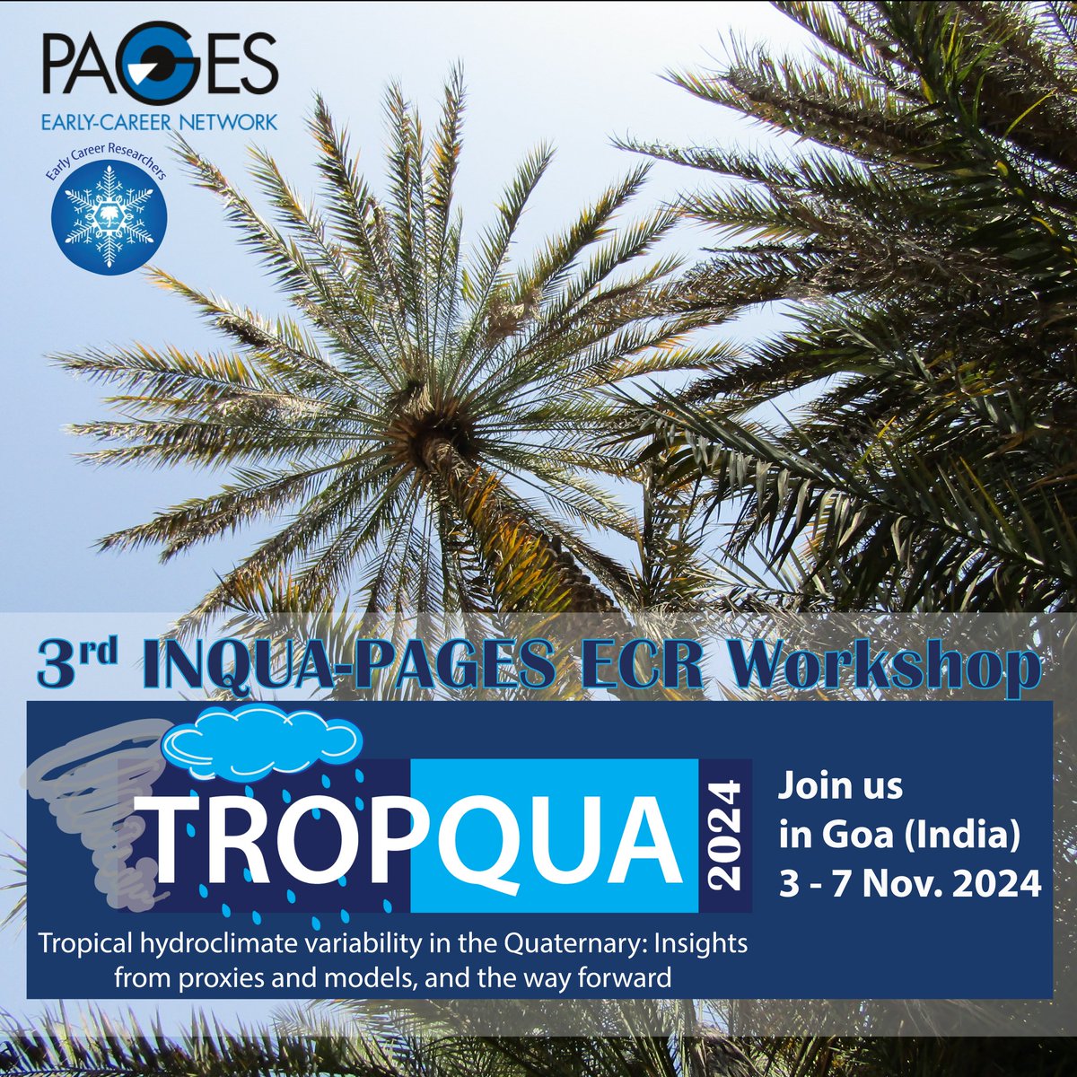 INQUA Early Career Researchers (@inqua_ecr) on Twitter photo Missed out on joining the TROPQUA 2024 workshop in person? No worries! Register online to catch our incredible lineup of talks. Find the schedule on our website and sign up here: docs.google.com/forms/d/e/1FAI…
#tropqua
<a href="/PAGES_IPO/">Past Global Changes</a> <a href="/AGUPaleoSection/">AGU Paleo Section</a> <a href="/QuaternaryRA_UK/">QRA</a> <a href="/PAGES_ECN/">PAGES Early-Career Network</a> Missed out on joining the TROPQUA 2024 workshop in person? No worries! Register online to catch our incredible lineup of talks. Find the schedule on our website and sign up here: docs.google.com/forms/d/e/1FAI…
#tropqua
<a href="/PAGES_IPO/">Past Global Changes</a> <a href="/AGUPaleoSection/">AGU Paleo Section</a> <a href="/QuaternaryRA_UK/">QRA</a> <a href="/PAGES_ECN/">PAGES Early-Career Network</a>
