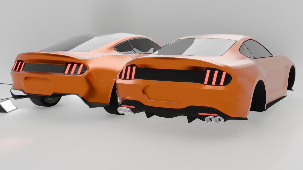 Lampster5's tweet photo. For comparison this is a side-by-side of the old model and the remade one. Still needs work but it's a sizeable improvement over my previous iteration. https://t.co/nFo7P3pnXt