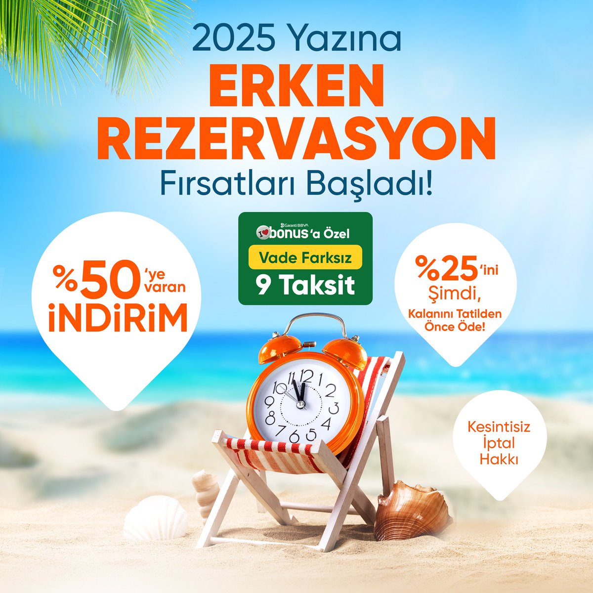 #2025 Yaz Tatilini Şimdiden Planla! ☀️
#ErkenRezervasyon fırsatlarıyla az öde, çok gez😍

Tatilin Tek Adresi
📞444 9 051
