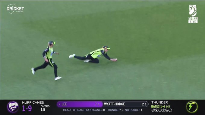 That was a ripper from Georgia Adams! 📹 Credits: Twitter/WBBL