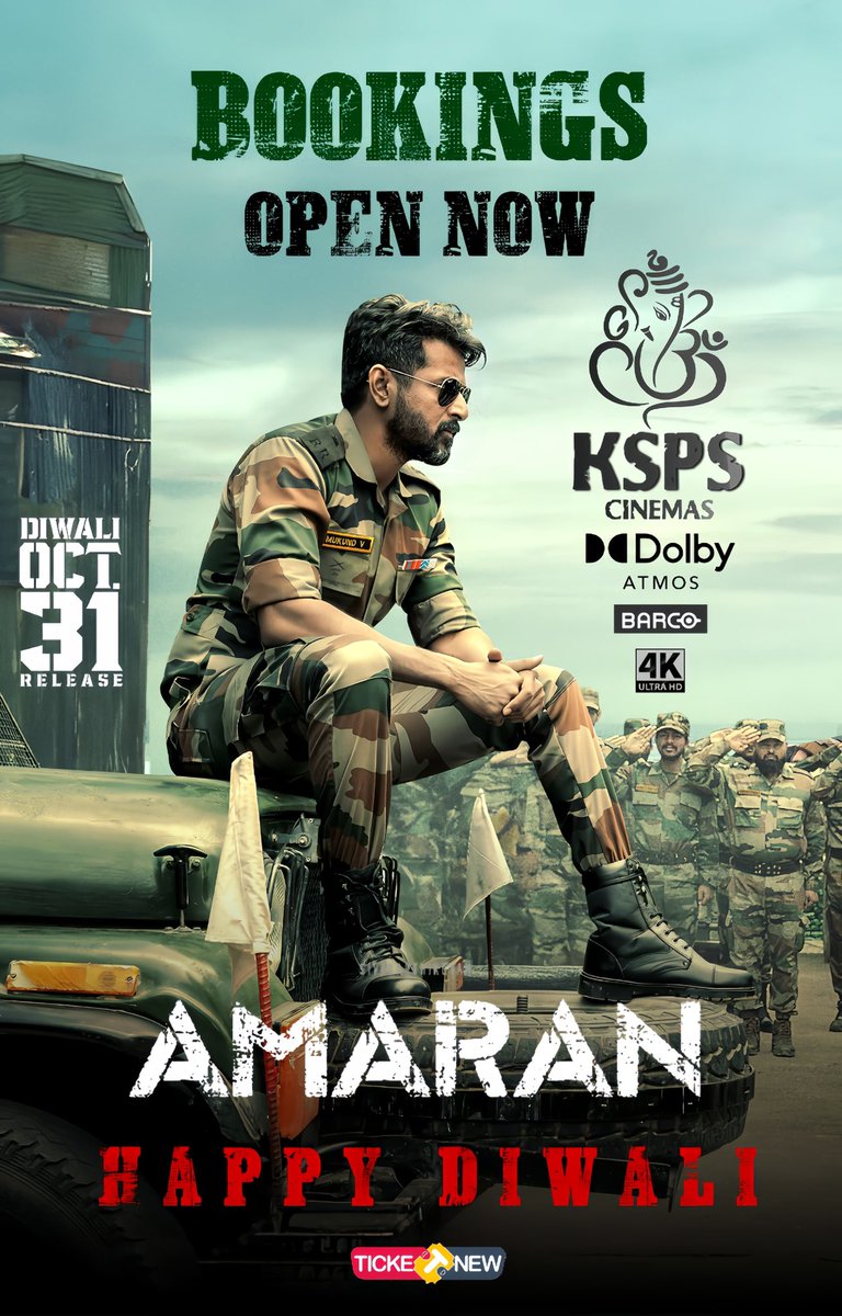 KSPSCinemas_'s tweet photo. #Amaran &amp; #Brother Diwali Weekend Bookings Open Now @TicketNew 

DIWLAI DAY

#AMARN : 09.00 AM, 06.30 PM, 10.15 PM
#BROTHER : 12.20 PM, 03.10 PM

Friday To Sunday 

#AMARAN : 10.00 AM, 01.20 PM, 07.30 PM
#BROTHER : 04.40 PM, 10.50 PM https://t.co/1slcrzXt21