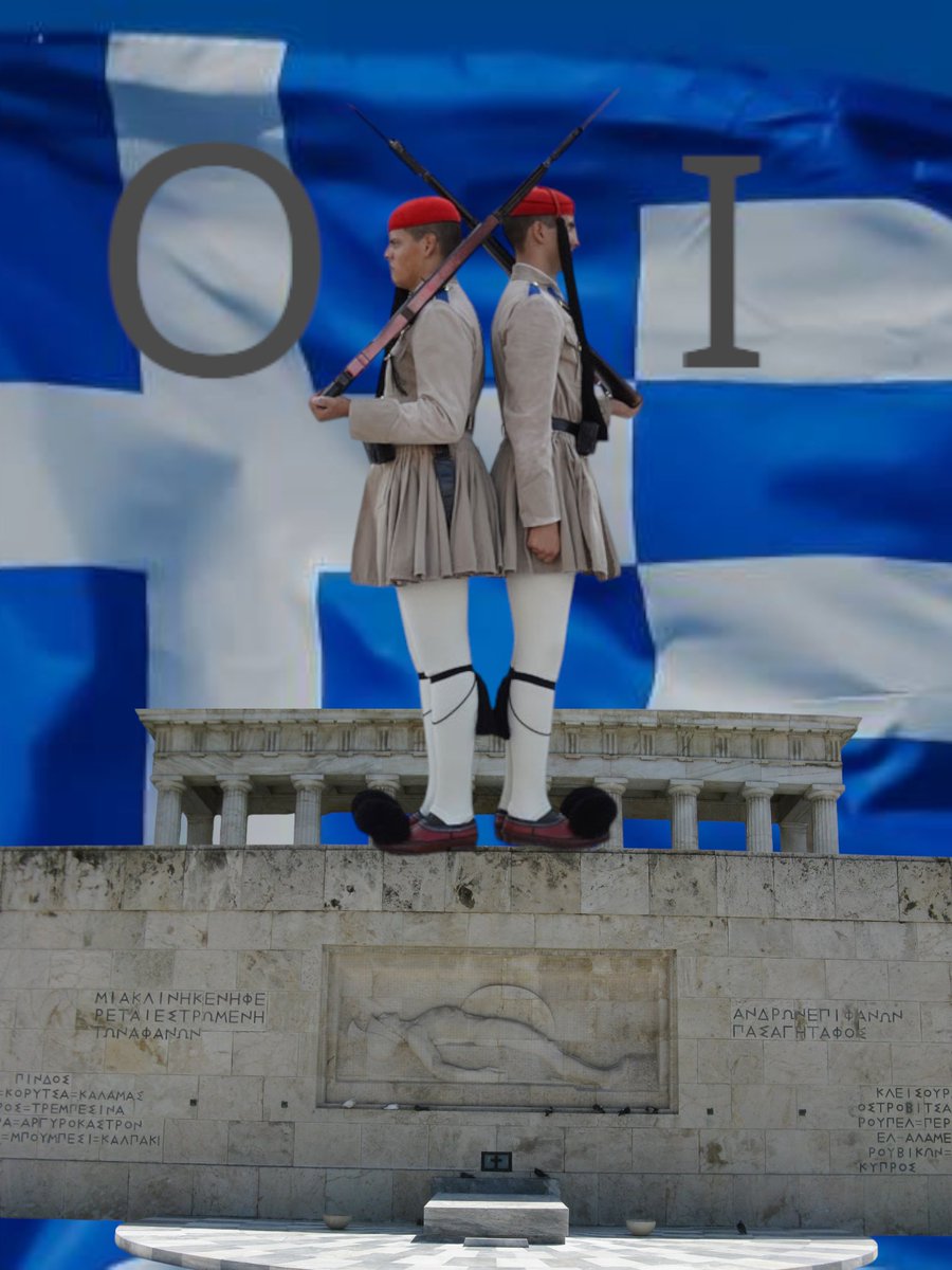 M_Kalimerakis's tweet photo. Ξημερώματα 28ης Οκτωβρίου 1940 η Ελλάδα μπήκε στο Β' Παγκόσμιο πόλεμο. Το τελεσίγραφο του Ιταλού πρέσβη σε Ι.Μεταξά απαντήθηκε με ένα μεγαλειώδες #ΟΧΙ
Εξέφραζε σύσσωμο τον Ελληνικό λαό έναντι σε οποιαδήποτε κατακτητή.
Τότε υπήρχε το σθένος να πεις ΟΧΙ
ΣΗΜΕΡΑ;
#Ελλάδα_Χρόνια_Πολλά https://t.co/roKPaACJ8i