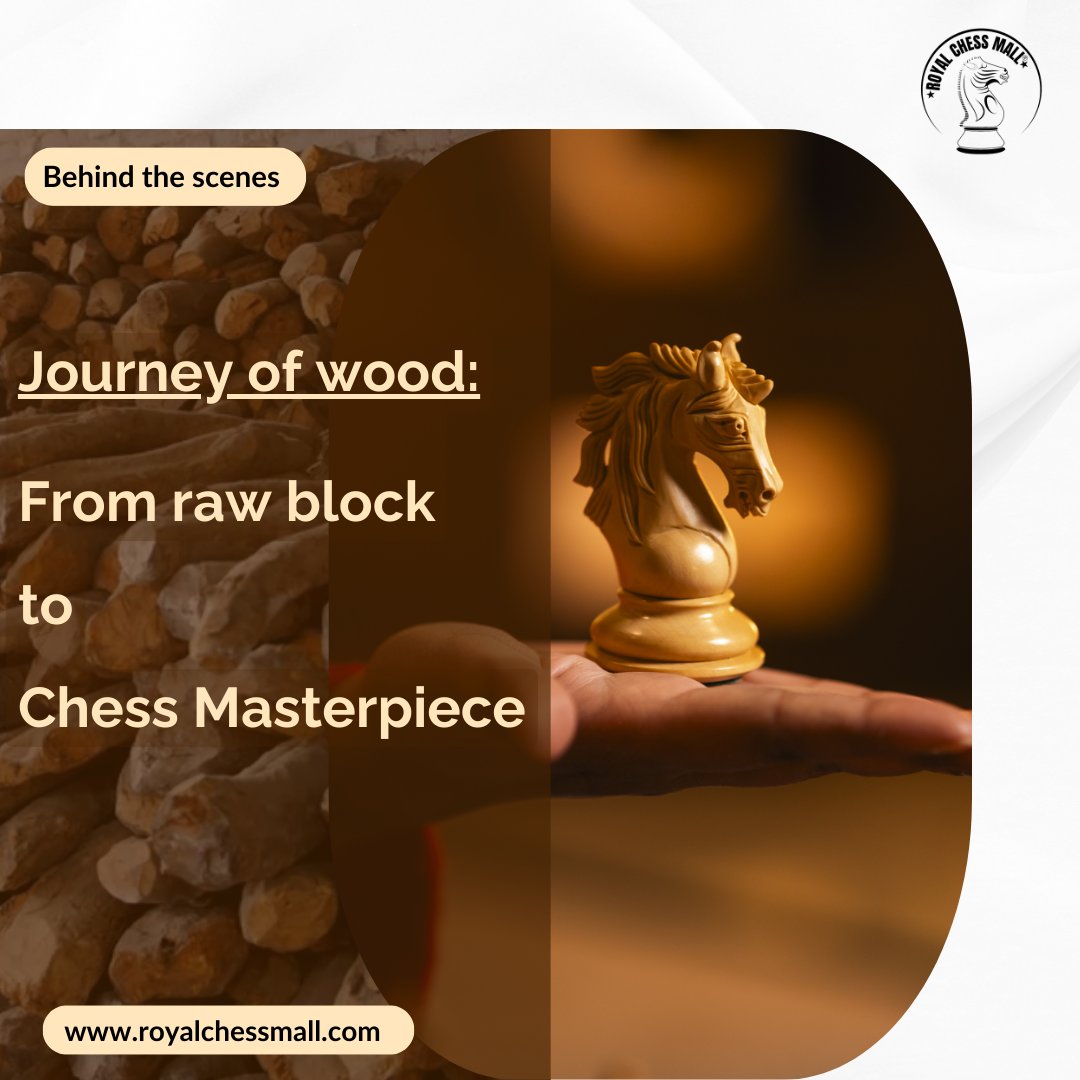 royalchessmall's tweet image. #BehindTheScenes
How we make #ChessPieces at #RoyalChessMall?

From sketching to wood selection, hand-carving, &amp;amp; finishing, every step ensures your #ChessSet is beautiful &amp;amp; crafted to last. 
Visit royalchessmall.com to own a handcrafted masterpiece. Follow for more!

#Chess