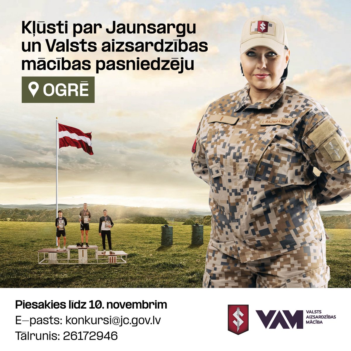 #TeIrDarbs – aicinām pretendentus pieteikties uz JAUNSARGU INSTRUKTORA amatu Ogrē.

Lasi vairāk 👉 cutt.ly/qeFisaZy