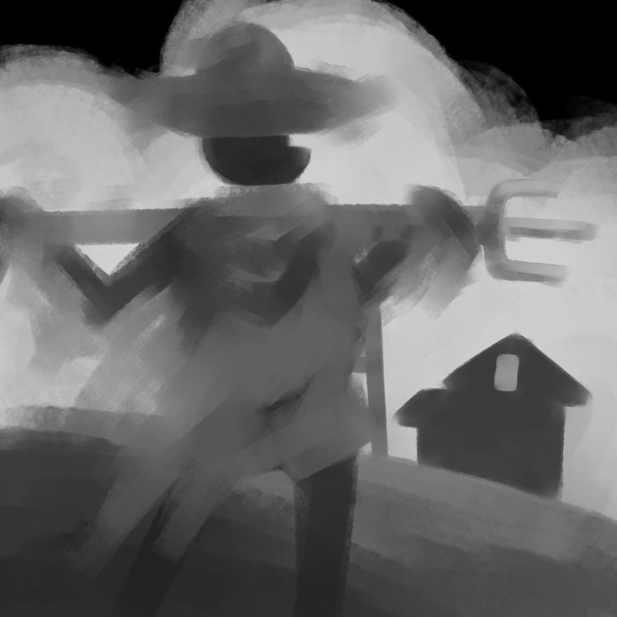 Dencounter_'s tweet photo. Imma be real this has really took its toll on me lmao. I mean it did the job of encouraging me to draw everyday. But I just can't wait to wrap it so I can finish other projects. 

INKTOBER2024 - WEEK 4
22) Camp
23) Rust
24) Expedition 
25) Scarecrow
26) Camera
27) Road
28) Jumbo https://t.co/e9YI31uKE6