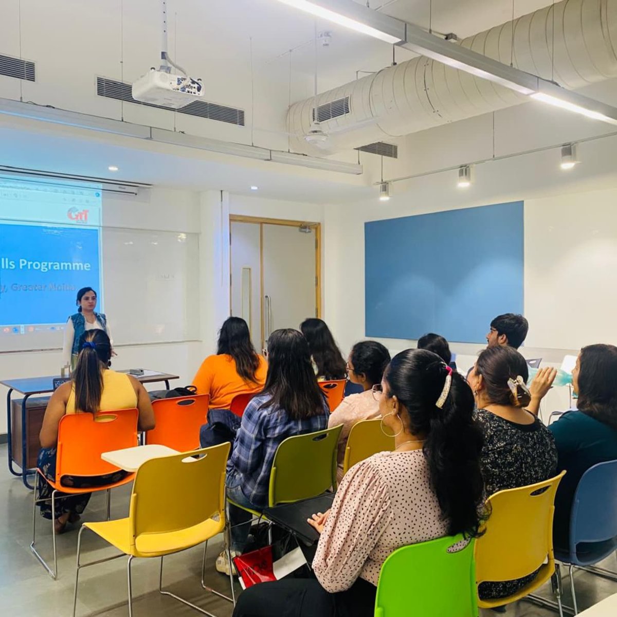 So_LABU's tweet photo. Bennett Finishing School conducted a placement drive from October 9 to 14, 2024 for School of Liberal Arts final year students at Bennett University. This intensive placement drive aimed at equipping students with essential skills to meet the demands of the current job market. https://t.co/GLVkADamc1