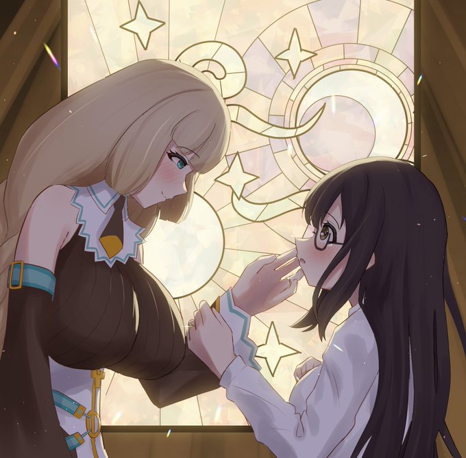 @fried_egg_ponzu セピアさんとのエンゲージ、心からお祝いいたします🥳
(とても遅くなってしまってすみません…)
ささやかですが私からお二人の絵をお贈りしますね…😌💕 