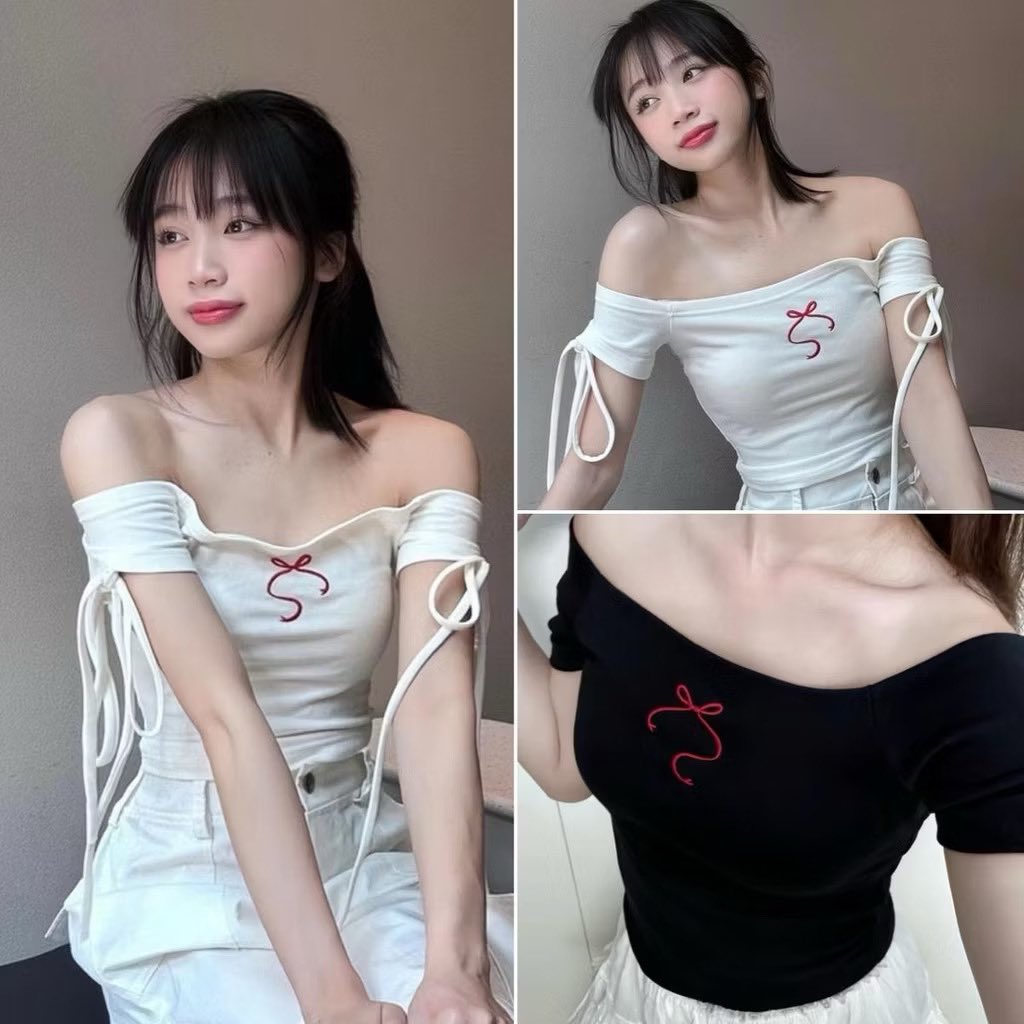 wanggii_tm's tweet photo. เสื้อปาดไหล่แต่งโบว์ 
79.- รีบเก็บโค้ดส่งฟรีมาสั่งกันเลย
พิกัด; https://t.co/AdIYoKCJUS

#ป้ายยา #ถูกและดี #ช้อปปี้ถูกชัวร์ #รีวิวShopee #ใช้ดีบอกต่อ #ชุดเดรส #กระโปรง #เสื้อบอล #ชุดเวียดนาม #OOTD https://t.co/OB0qHmgOi7