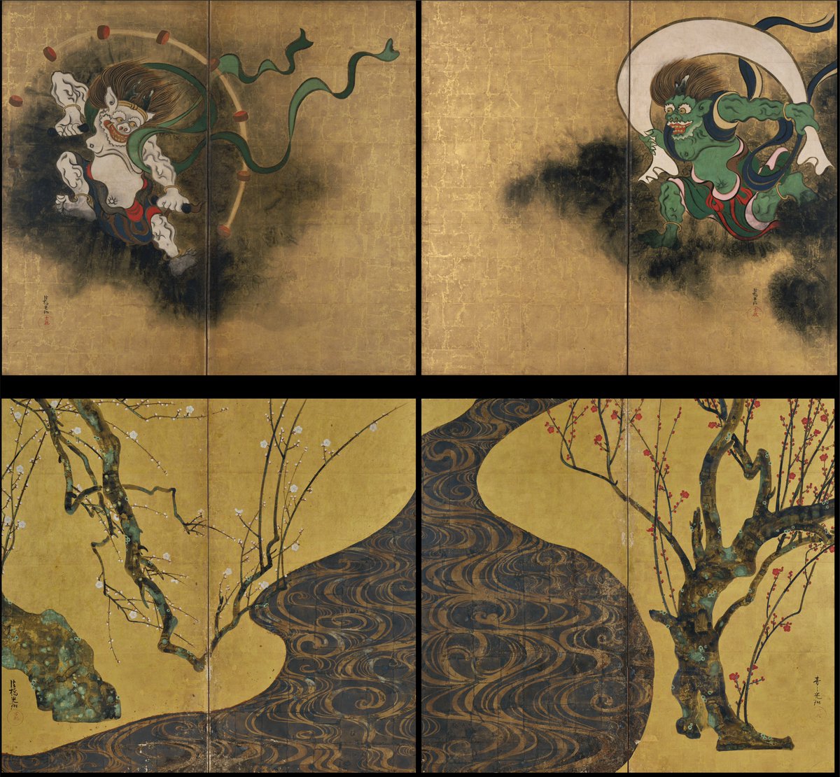 11月1日から国宝「紅白梅図屏風」×重文「風神雷神図屏風」39年ぶりに