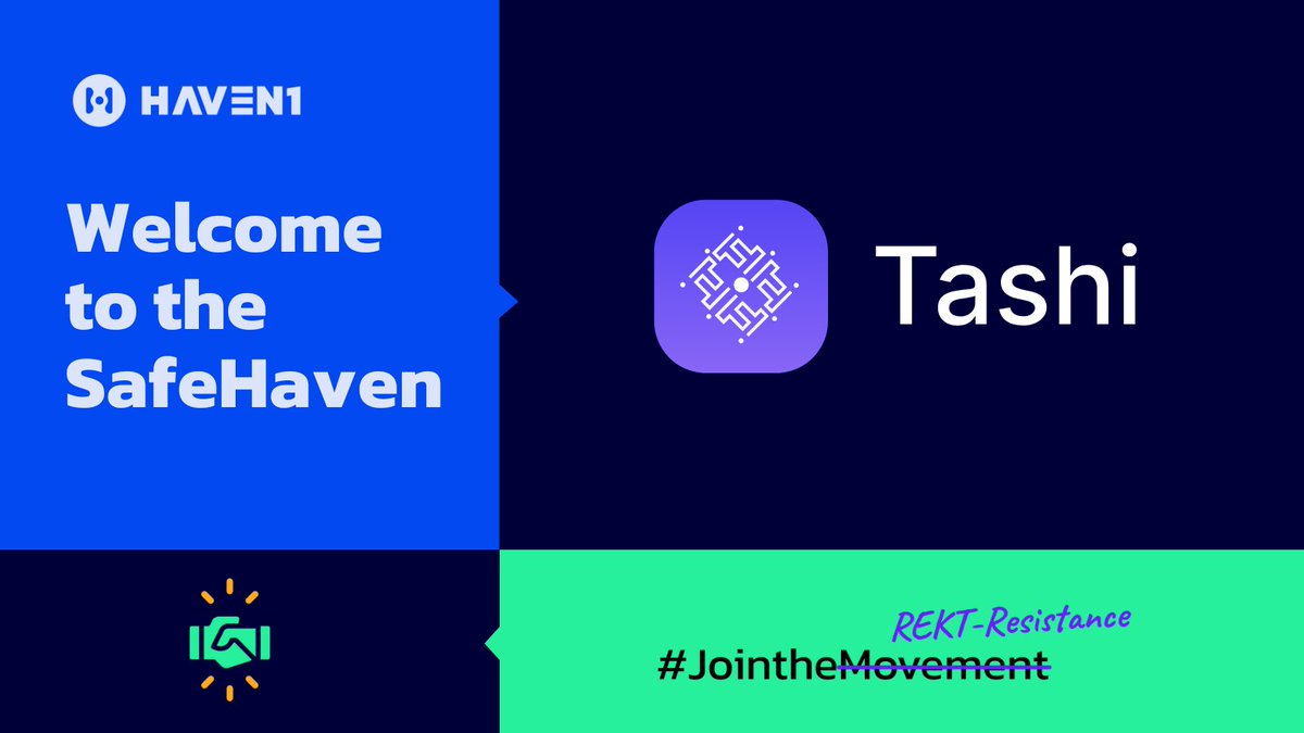 Haven1official's tweet photo. We’re thrilled to partner with @tashiggofficial to bring their decentralized multiplayer gaming infrastructure to Haven1! 🕹️

Tashi's serverless architecture enables game developers to build scalable, high-performance games. This partnership highlights our shared vision to redefine the future of gaming and security in Web3. 🚀

#Partnership #Web3Gaming #JoinTheREKTResistance