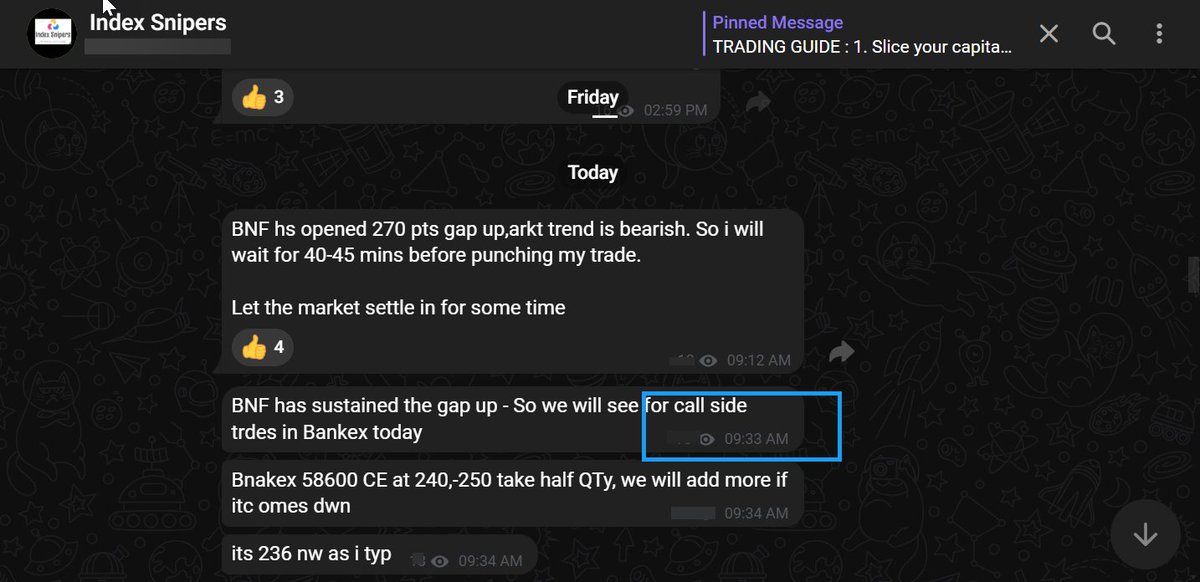 Anil_ChatterBox's tweet photo. #Market_Lens Shared with my memebers in the morning. Waited for my setup to confirm & told we will trade BANKEX CE only
Thast how we trade, identifying market directions is Half job done
#MirzapurTheFilm #Niftybank #warree #BoycottSaiPallavi #OptionsTrading https://t.co/6QP6FcQRoi