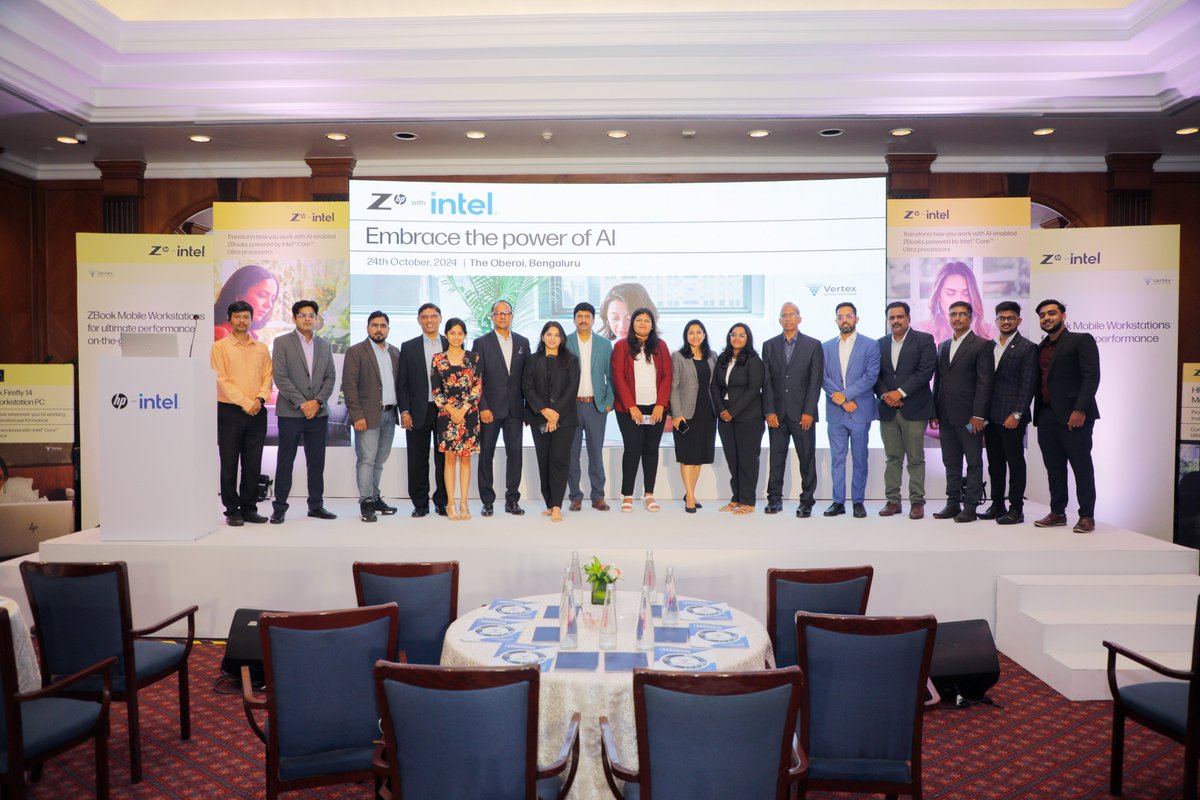 vertex_techsol's tweet image. We had incredible experience at our recent partnership event with HP ! We showcased the Latest Gen AI Laptops, highlighting their powerful capabilities to streamline workflows with state-of-the-art AI and Copilot tools. 
#Innovation #AITechnology #Poly #HP #VertexTechnoSolutions