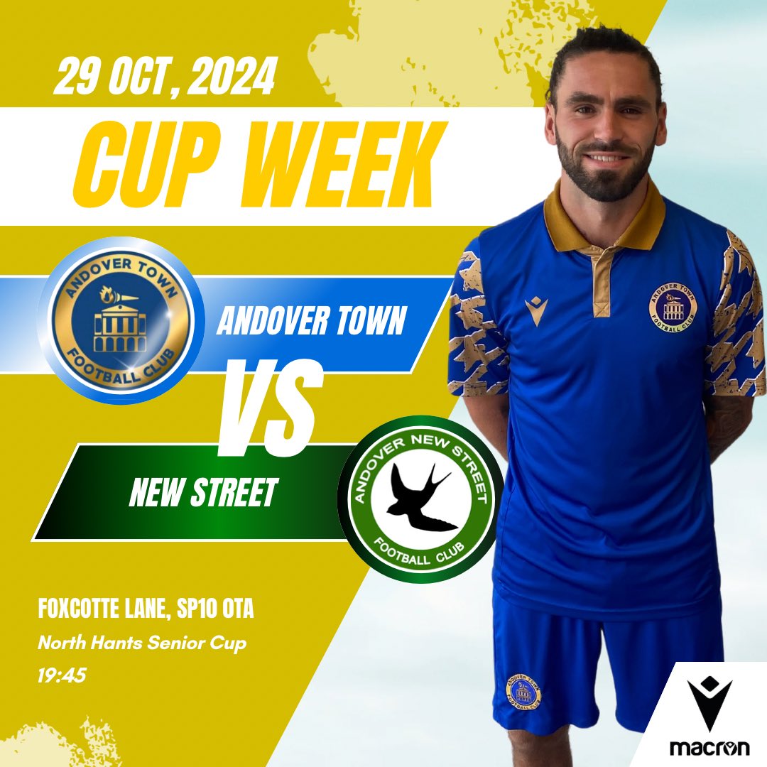 Andovertownfc's tweet photo. 𝐅𝐢𝐱𝐭𝐮𝐫𝐞 𝐂𝐨𝐧𝐟𝐢𝐫𝐦𝐚𝐭𝐢𝐨𝐧 |

🏆 | North Hants Senior Cup
🆚 | New Street (A)
📆 | Tuesday 29th October 2024
⏰ | 19:45 KO
📍 | Foxcotte Lane, SP11 0TA

We are grateful for all the support! 

#UpTheTown https://t.co/224HDI666T