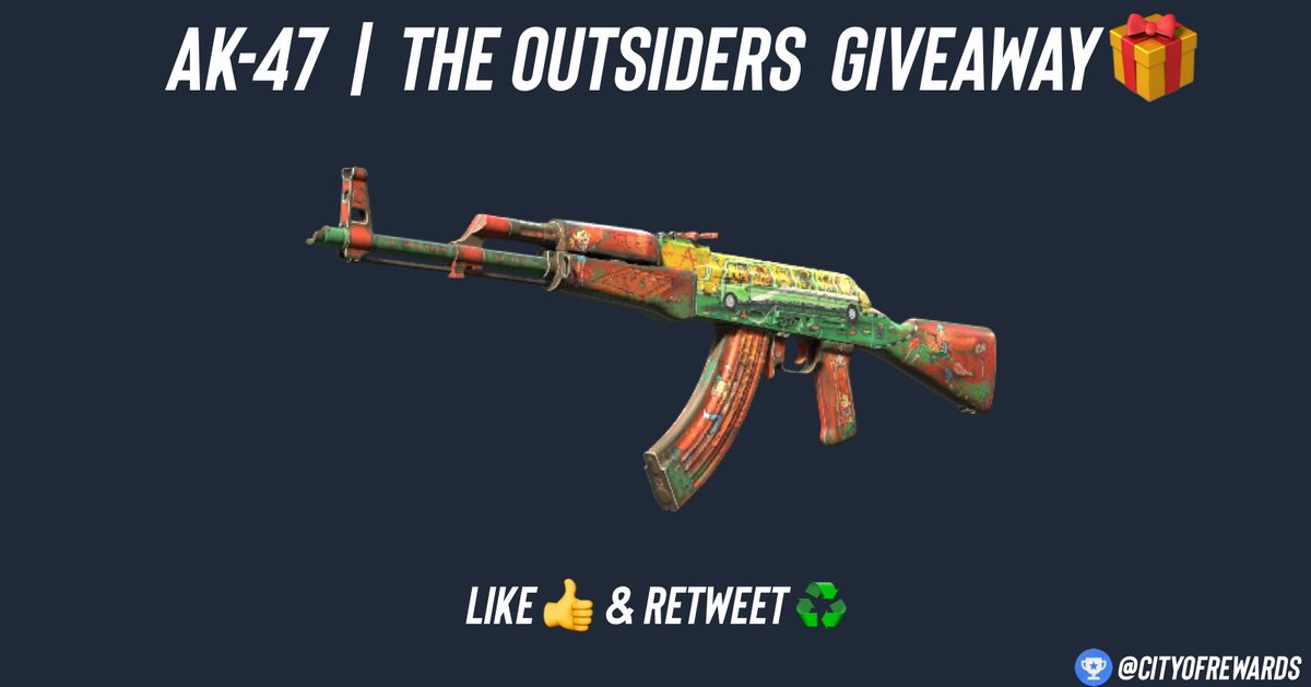 CityofRewards's tweet photo. 🎁 AK47 | The Outsiders Giveaway🎁

⬇️ How To Enter? 

✅ Follow us @CityofRewards &amp; 
✅ LIKE 👍 RT ♻️
✅Tag 2 CS Friends 

⏰Giveaway ends in 3 Days! 

Always remember to check your msgs 😀

#counterstrike #CS2 #CSGO #csgogiveaways #CS2Giveaways #CS2Giveaway https://t.co/YR5ufl3AMj