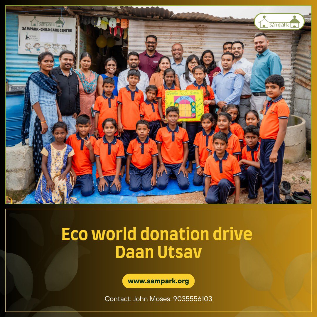 samparkngo's tweet image. Eco world donation drive Daan Utsav: On October 10, 2024, Brookfield Properties Eco World collaborated with Sampark to celebrate Daan Utsav at our ECCE Center in Doddakannelli.

#coworks #ecoworld #EarlyChildhoodCareandEducation #foundationalliteracy