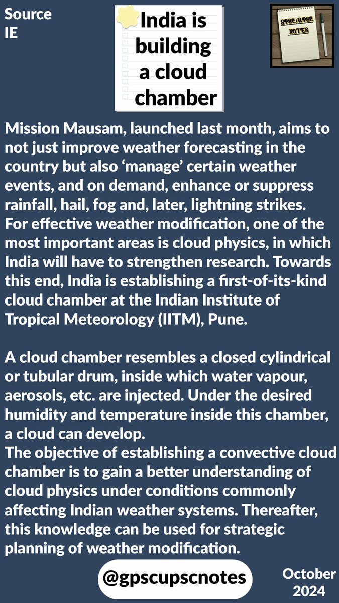 gpscupscnotes's tweet image. A cloud chamber
ક્લાઉડ ચેમ્બર

#cloudchamber
#ક્લાઉડચેમ્બર
#cloudphysics
#ક્લાઉડફિઝિક્સ 
#IITM

#PI
#PSI
#GPSC 
#UPSC 
#MPSC 
#RPSC 
#KPSC 
#TNPSC 
#UPPSC 
#APPSC 
#MPPSC 
#WBPSC