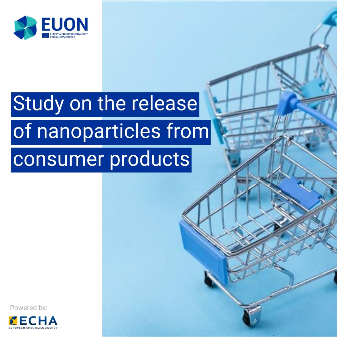 EU_ECHA's tweet photo. 👓 Have a look at the new study published by the #EUON. It analyses the release of nanoparticles from consumer products and articles containing nanomaterials, highlighting potential exposure to consumers and to the environment.
🔗https://t.co/4FP5cY4Ls1 https://t.co/rC1cw6byEw