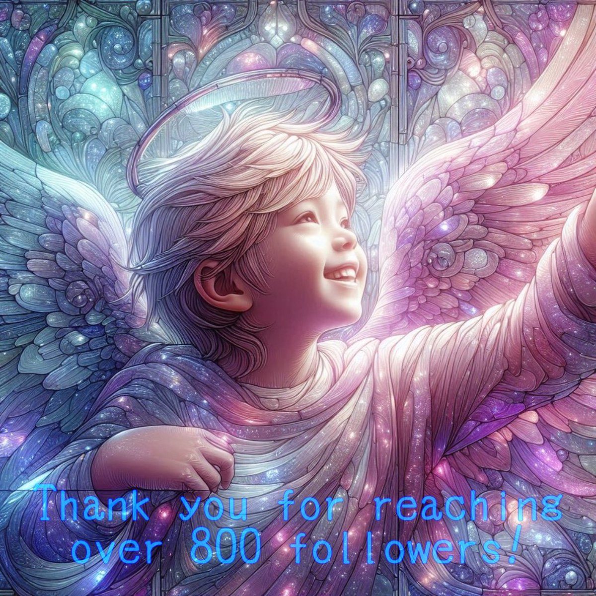 みなさんのおかげでフォロワーさんが800人突破しました🙌💕
これからも仲良くしてもらえたら嬉しいです！😆✨

Thanks to everyone, we have over 800 followers. 🙌💕
I would be happy if we could continue to be friends! 😆✨

#AI天使部
angel art