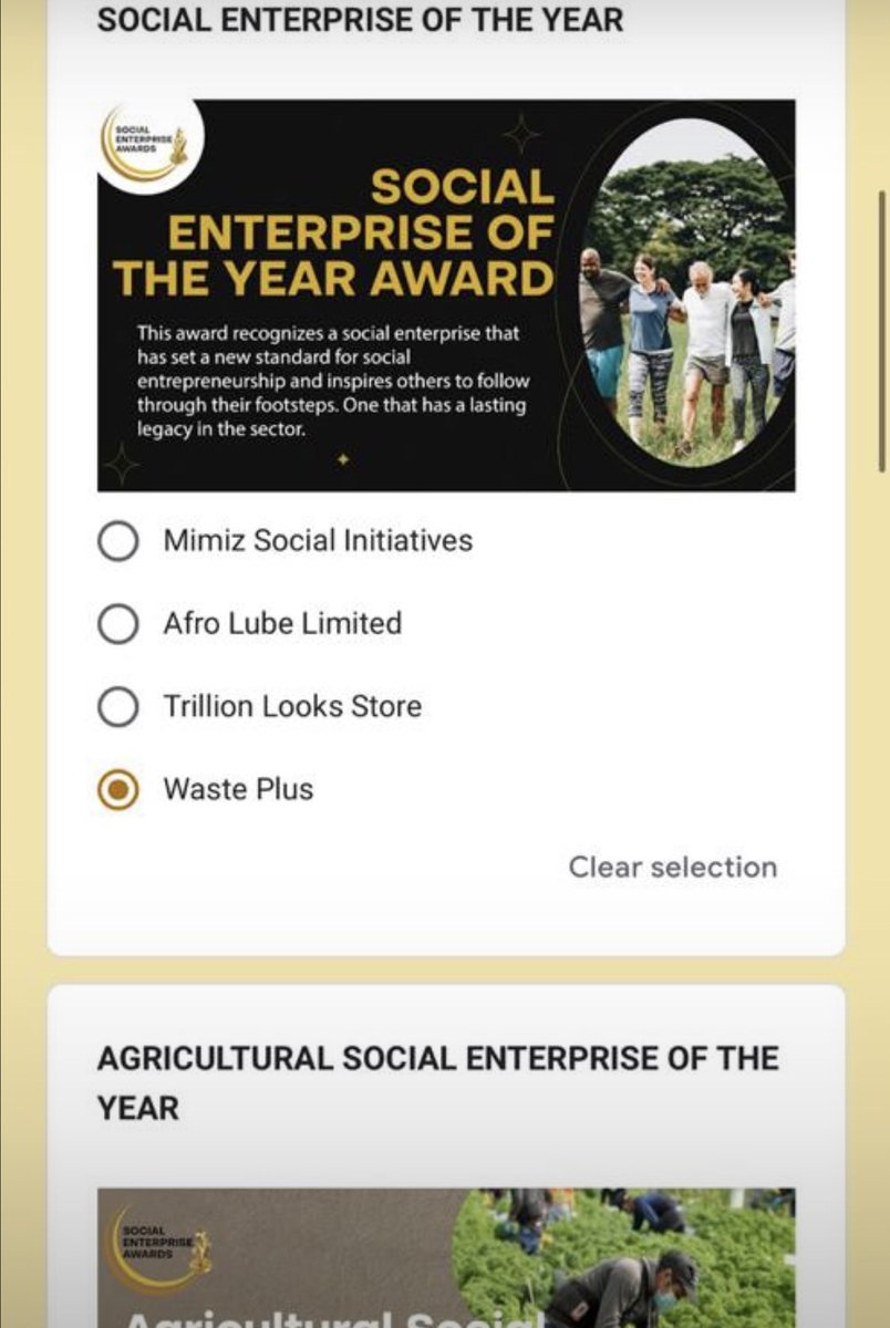 Kindly Asking for Your Support 🙏

Waste Plus has been nominated for Social Enterprise of the Year, and we would be truly grateful if you could vote for us. Let’s win this award together and continue making a positive impact!

👉 Cast your vote now on this link: