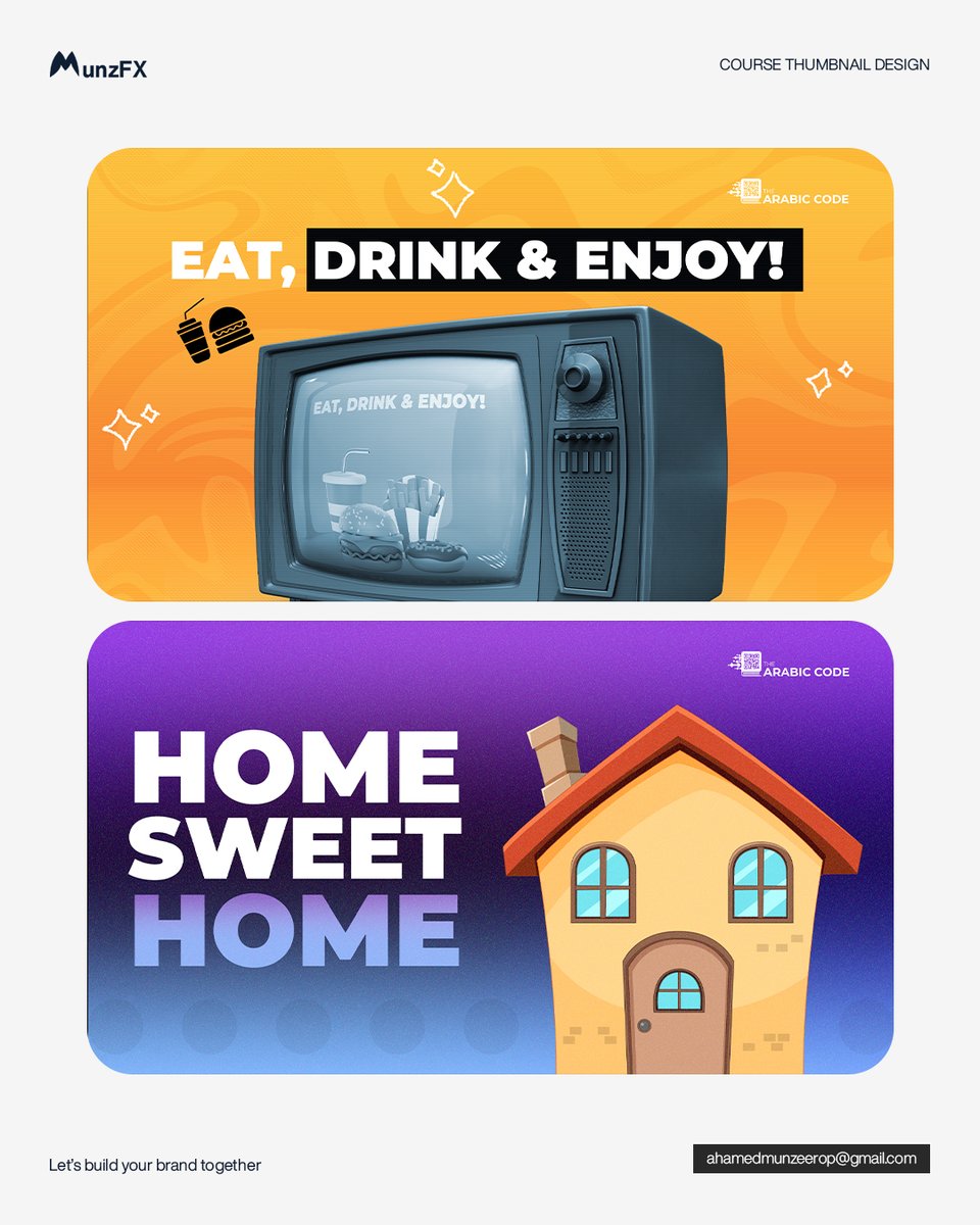 munzfx's tweet photo. Check out this recent course thumbnails i created for The ARABIC CODE

Looking for a skilled graphic designer to elevate your brand? Dm or contact me on Instagram 

https://t.co/iWWTd4U7f0 https://t.co/2bY6RETzdF
