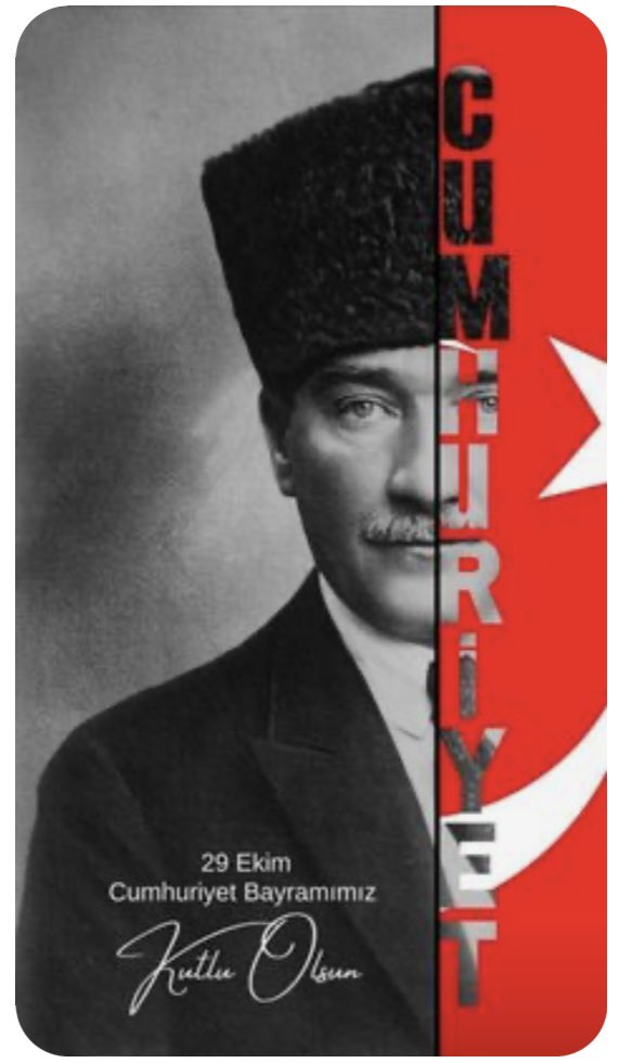 Türkiye Cumhuriyetimizin 101. yılı kutlu olsun 🇹🇷