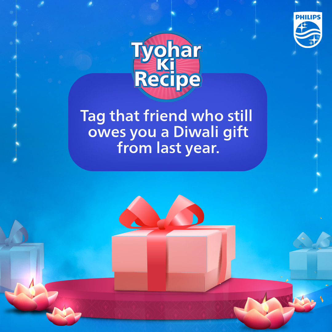 Now’s the perfect time to ask your friend for a Philips Airfryer as your Diwali gift!​

#TyoharKiRecipe #Diwali #Gifts #Festival #Food #Philips #Airfryer