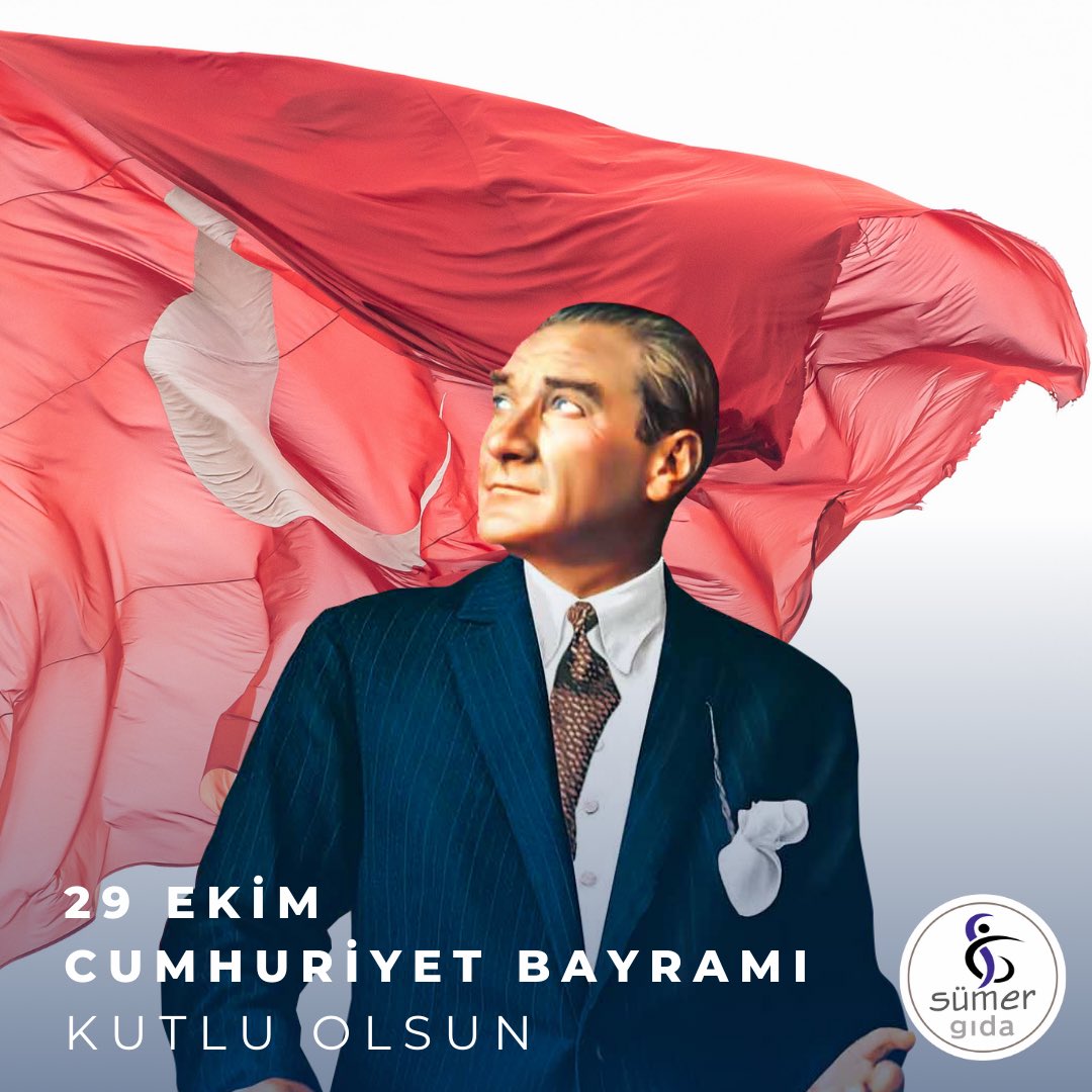 🇹🇷 Türkiye Cumhuriyeti 101 yaşında! 

Başta Ulu Önder Mustafa Kemal Atatürk olmak üzere bizlere cumhuriyeti armağan eden tüm kahramanlarımızı sevgi, saygı ve minnetle anıyoruz.

29 Ekim Cumhuriyet Bayramımız kutlu olsun.

#29Ekim1923 #CumhuriyetBayramı