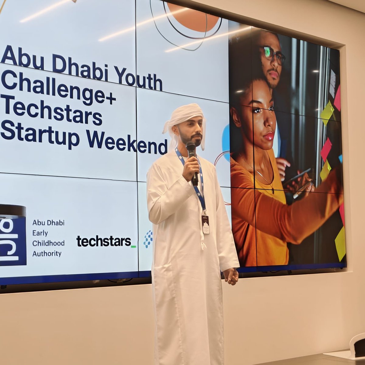 dryalhammadimit's tweet photo. I am thrilled to kick off Abu Dhabi Early Childhood Week with the Abu Dhabi Youth Challenge+ (ADYC+) @StartupWeekend S, powered by the @Abudhabi_ECA ! 
This year, we received an overwhelming 270 applications, from which we handpicked 150 aspiring entrepreneurs. Over an intense weekend, these participants dived deep into entrepreneurship, gaining invaluable insights and skills!
Along with our partners @mbzuai and @Techstars , we provided mentorship and expert-led sessions to help them understand the startup journey.
I’m also proud to announce that our esteemed judges haveselected the top 8 teams to join the ADYC+ Post program. This month-long incubation initiative will help these startups elevate their ideas to the next level.
Together, we're fostering innovation and empowering the next generation of leaders.
Stay tuned for the exciting innovations ahead!
#AbuDhabiECA #WEDWeek #WEDMovement #AbuDhabiEarlyChildhoodWeek