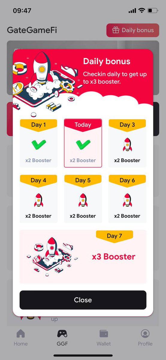 GGF_Community's tweet photo. Happy Monday, GateGameFi Fam! ๐
New week, fresh energyโlet's make it count!
Keep your streak going to unlock more rewards.
#GateGameFi #RunesGGF $GGF https://t.co/n8xmWsdrj0