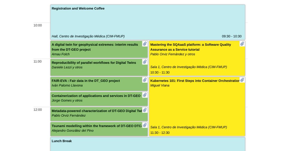 Excited for today's presentations on DT-GEO at #IBERGRID! 

⬇️ This 12th edition of the conference brings Portugal and Spain together to advance scientific applications, distributed computing infrastructures, cloud solutions, and data repositories.