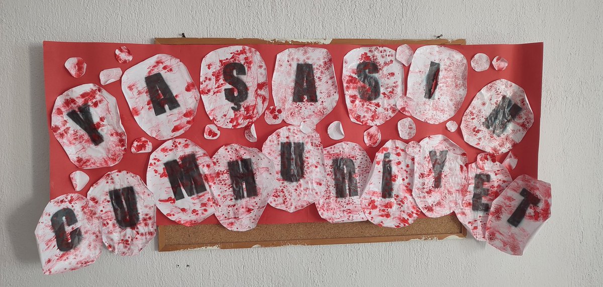 Özel Eğitim Öğrencilerimizle Ebru tekniğini kullanarak hazırladığımız CUMHURİYET Panomuz <a href="/mugla_mem/">Muğla İl Millî Eğitim Müdürlüğü</a> <a href="/MarmarisMem/">Marmaris İlçe Millî Eğitim Müdürlüğü</a> <a href="/IMermerciMTAL48/">İhsan Mermerci Mesleki ve Teknik Anadolu Lisesi®️</a>